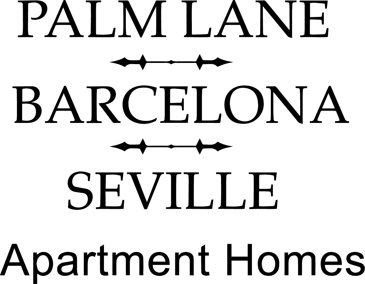 Barcelona, Palm Lane, Seville Apartment Homes Logo